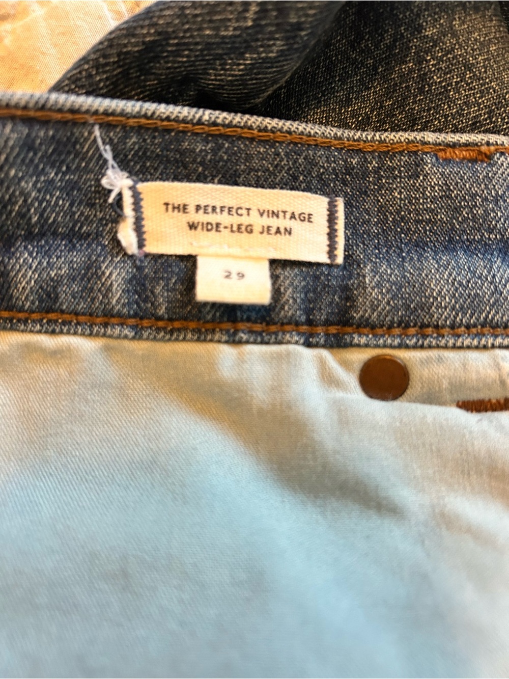 Madewell Perfect Vintage Wide-Leg Jeans - Harvey Wash 29 - Picture 5 of 5